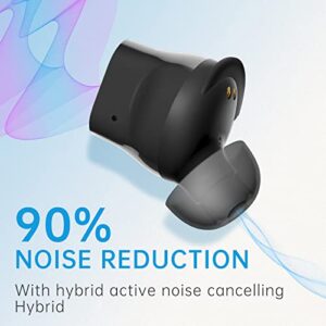 GIEC New Ture Wireless Earbuds Noise Cancelling Headphones Bluetooth 5.3 Light Small Earbud IPX5 Waterproof 48Hrs Playtime Big Bass Bluetooth Ear Buds with Mic and Charging Case for iPhone/Android