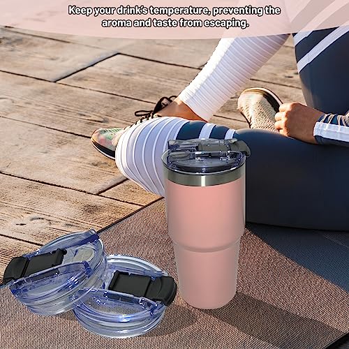 HeyMoly Stanley Tumbler 30 oz Replacement Lids 2 Pack, Spill Proof and Splash Resistant Covers for Tumbler 30 oz(2 Pack)