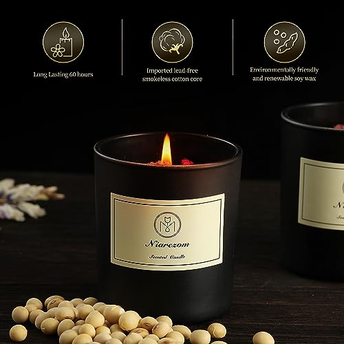 Candles for Home Scented，Highly Scented Candles14% Essential Oil,Natural Soy Wax Candle Stress Relief and Relax for Home & Bedroom ，Candles Gift for Women ，Summer Gardenia Scented Candles