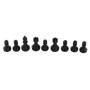 Alomejor Portable International Chess Set with Plastic Dual Color Chess Pieces and Storage Bag