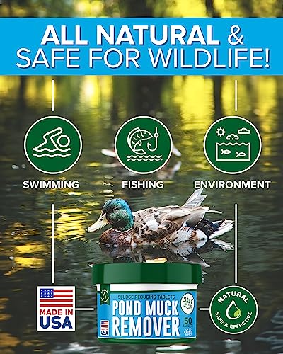 ProSpring Labs Pond Sludge Remover - Muck Away for Ponds | Pond Muck and Sludge Remover | Pond Muck Remover | Pond Cleaner