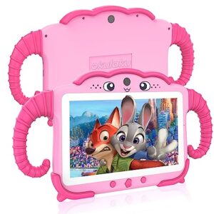 Kids Tablet 7 inch Tablet for Kids 64GB Toddler Tablet with Case Software Installed, Kids Learning Tablet with WiFi for Boys Girls, Android Tablet with Dual Camera Parental Control YouTube Netflix