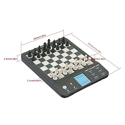 THPT Smart Chess,Chess Set Board Electronic Chessboard,Portable Board Games Computer Chess Practice Tactics for Kids Adults Board Games