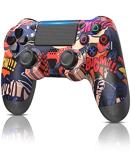 CBYLWK Wireless Controller Compatible with PS4/Slim/Pro with Dual Vibration/6-Axis Motion Sensor/Audio Function 1000mAh Battery/Collector's Controller