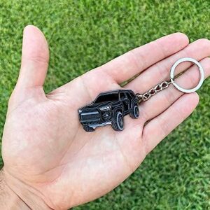 FOUR WHEEL BEAST 4Runner Accessories - Keychain 4 runner key chain key fob cover - 3rd 4th 5th gen mods car accessories trd 4 runner (Black)