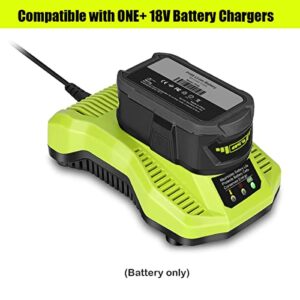 Atcuji 18 Volt 6.5AH P193 Battery for 18V 6.0Ah P193 PBP007, Compatible with Ryobi 18-Volt ONE+ Cordless Power Tools & Battery Chargers, 18V 6.0Ah ONE+ P193 PBP007 Lithium-Ion High Capacity Battery