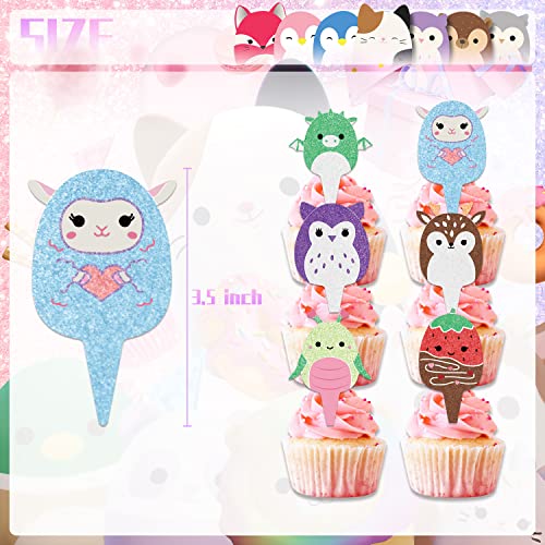 𝓢𝓺𝓾𝓲𝓼𝓱𝓶𝓪𝓵𝓵𝓸𝔀𝓼 𝓟𝓪𝓻𝓽𝔂 Squad Themed Birhthday Party Supplies for Girls Party Decorations Set for Kids and Boys Party Favors Included Banner Balloons Cake Cupcake Toppers