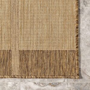 nuLOOM Maria Contemporary Striped Indoor/Outdoor Area Rug, 8' x 10', Beige