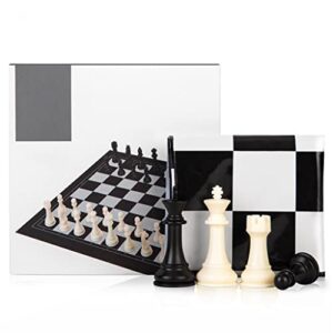 VONGAZ Chess Board Game Chess Set Chess Set, Portable Foldable Chess Board for, Students, Beginners, Adults, Chess Pieces Chess Game Set Chess Board Set