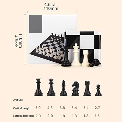 VONGAZ Chess Board Game Chess Set Chess Set, Portable Foldable Chess Board for, Students, Beginners, Adults, Chess Pieces Chess Game Set Chess Board Set