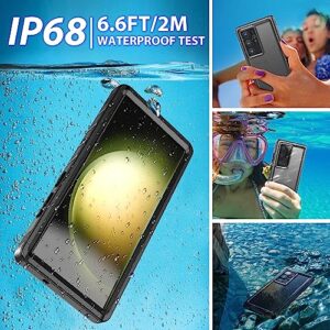 SPORTLINK for Samsung Galaxy S23 Ultra Case Waterproof - Built in Lens & Screen Protector[IP68 Underwater][6.6FT Military Dropproof][Dustproof] Full Body Shockproof Case for Galaxy S23 Ultra 6.8’’