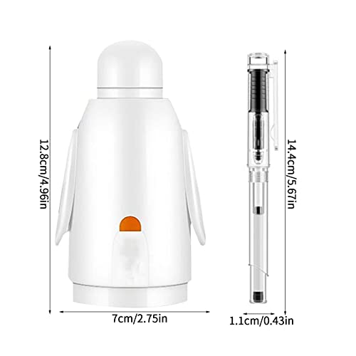 BAIRONG Pen And Ink - Portable Calligraphy Ink Pen - Calligraphy Ink Set Ink Absorption Pen Complete Easy Learning Set Automatic for Beginner Writing Paper Envelope Adj