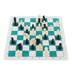 oceanside chess set, portable travel chess game set roll up chess board set for family gatherings travel 3 sizes(65mm)