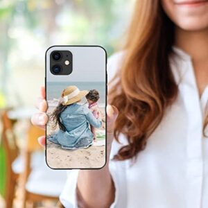 GSDMFUNNY Custom Photo Text Phone Cases for LG V60 ThinQ Compatible with LG V60 ThinQ 5G Case Personalized Picture Soft Protective TPU Black Phone Cases Gifts