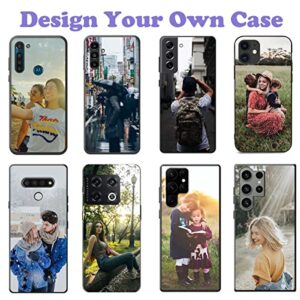 GSDMFUNNY Custom Photo Text Phone Cases for LG V60 ThinQ Compatible with LG V60 ThinQ 5G Case Personalized Picture Soft Protective TPU Black Phone Cases Gifts