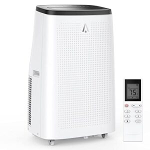 adoolla 14000 btu portable air conditioner - air conditioners 3-in-1 portable ac unit built-in fan & dehumidifier cools up to 750 sq. ft. floor air cooler with window installation kit, 24hrs timer