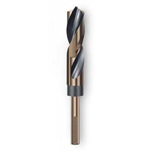 lepevney 16mm reduced shank twist drill bit with 10mm shank for stainless steel aluminum alloy metal copper plastic wood, made of high speed steel 4341, ideal for drilling steel plate