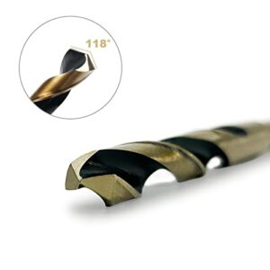 LEPEVNEY 16mm Reduced Shank Twist Drill Bit with 10mm Shank for Stainless Steel Aluminum Alloy Metal Copper Plastic Wood, Made of High Speed Steel 4341, Ideal for Drilling Steel Plate