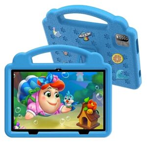 kids tablet 10 inch, android 12 tablet 3gb ram 64gb storage,tablet for kids with time limits, age filters, and more with parental controls,google playstore youtube netflix for boys girls(blue)
