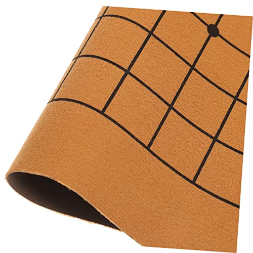 Garneck 2pcs Checkerboard Japanese Accessories Travel Accessories Travel Toiletry Roll- up Leather Chess Set Weiqi Game Board Shogi Board Game Gobang Chess Accessory Portable Chess Board