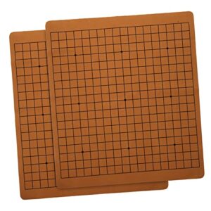 garneck 2pcs checkerboard japanese accessories travel accessories travel toiletry roll- up leather chess set weiqi game board shogi board game gobang chess accessory portable chess board