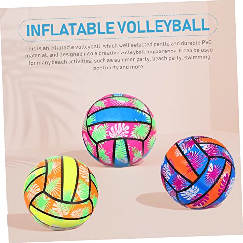 NOLITOY 3pcs The Ball Kids Sports Plastic Swimming Pool Kids for Girls Beach Sand Balls Swimming Pool Inflatable Water Ball Inflatable Volleyball Summer Beach Volleyball Boy