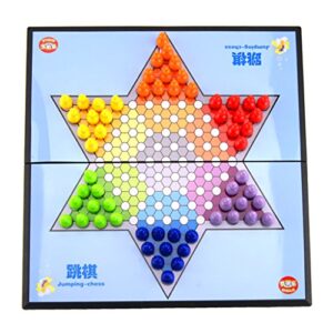 RAHYMA Weiping - Portable Magnetic Folding Chessboard Chinese Checkers Jumping Chess Set Board Game Toy Party Bag Fillers Product Statistics Code -997