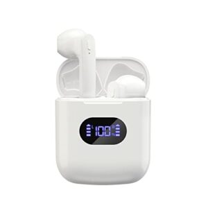 wireless earbuds, bluetooth 5.3 earbuds 36h playtime with led power display charging case premium sound bluetooth headphones built-in mic crystal-clear calls earphones for workout/home/office
