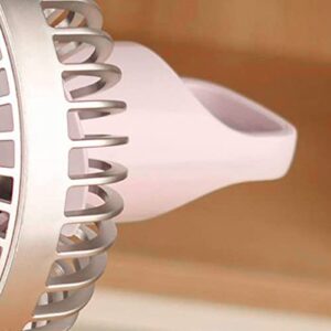 CHICIRIS Vintage Desk Fan, Detachable Retro Vintage Electric Fan USB Charging Metal for Students for Classroom (Light Pink)