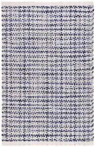 dash and albert journey blue handwoven indoor/outdoor rug, 8 x 10 feet, blue/grey geometric pattern