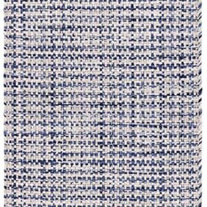 Dash and Albert Journey Blue Handwoven Indoor/Outdoor Rug, 8 X 10 Feet, Blue/Grey Geometric Pattern