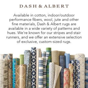 Dash and Albert Journey Blue Handwoven Indoor/Outdoor Rug, 8 X 10 Feet, Blue/Grey Geometric Pattern