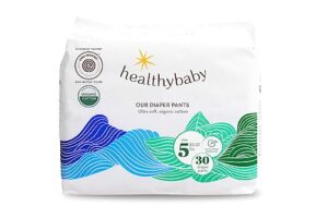 healthybaby pull up style diapers - 30 count - ewg verified & plant-based, quilted 360 flexitech waistband, flash dry technology for overnight leak protection, training pants