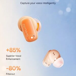 Baseus Hybrid Active Noise Cancelling Wireless Earbuds for Women - 3D Spatial Audio Bluetooth 5.3 Earbuds App Customized Upto 90% Noise Cancelling Lightweight Ear Buds for iPhone, Android (AirNora 2)