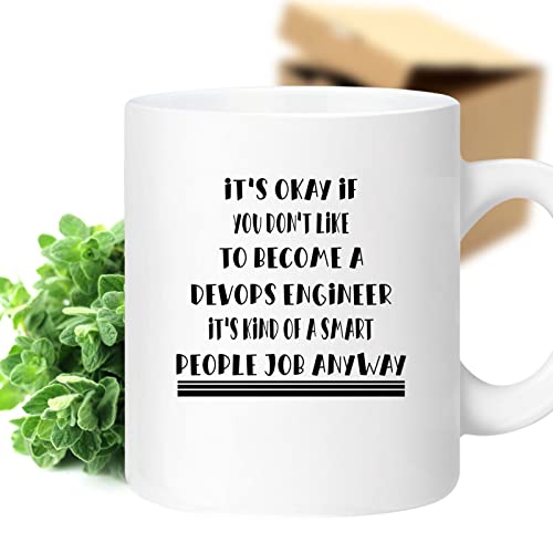 Bemrag Beak Coffee Mug Funny Devops Engineer Smart People Job Gifts for Men Women Coworker Family Lover Special Gifts for Birthday Christmas Funny Gifts Presents Gifts 453432