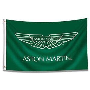 enmoon aston martin flag banner car decor flag f1 racing flag 3x5ft vivid color for garage car fans man cave decor