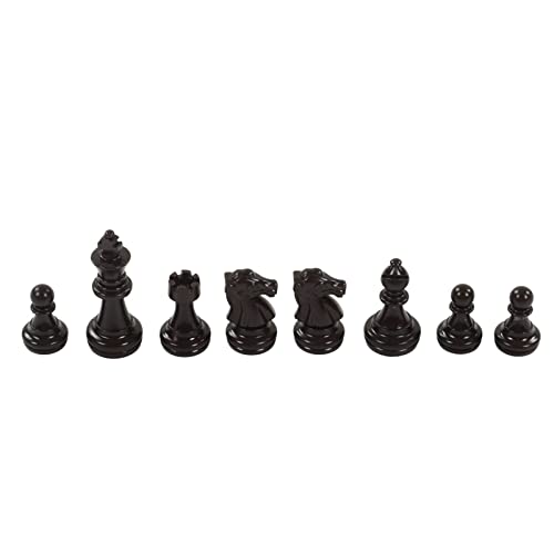 Chess Set,International Plastic Chess Set with 25CM Plastic Film Chessboard and Storage Bag PS International Chess for Adults Kids (Brown)