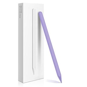 ipad pencil 2nd generation with magnetic wireless charging, apple pencil 2nd generation, smart pen compatible with ipad pro 11 in 1/2/3/4, ipad pro 12.9 in 3/4/5/6, ipad air 4/5, ipad mini 6, purple