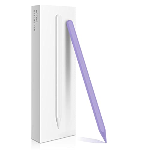 iPad Pencil 2nd Generation with Magnetic Wireless Charging, Apple Pencil 2nd Generation, Smart Pen Compatible with iPad Pro 11 in 1/2/3/4, iPad Pro 12.9 in 3/4/5/6, iPad Air 4/5, iPad Mini 6, Purple