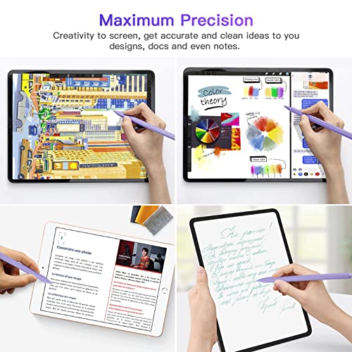 iPad Pencil 2nd Generation with Magnetic Wireless Charging, Apple Pencil 2nd Generation, Smart Pen Compatible with iPad Pro 11 in 1/2/3/4, iPad Pro 12.9 in 3/4/5/6, iPad Air 4/5, iPad Mini 6, Purple