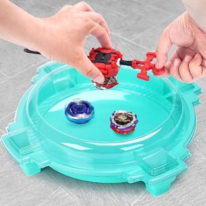 Bey Battling Top Burst Toy Blade Set Game Complete Battle Game Set with Stadium, 6 Battling Tops and 2 Launchers, Toys for 6 Year Old Boys & Girls & Up