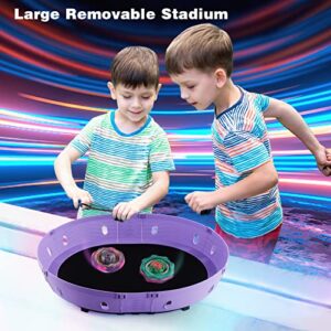 Bey Stadium Top Burst Set-Battle Game with 1Detachable Stadium, 2 Latest Style Battling Top Toys and 2 Launchers-Toy Gift for Boys Kids Ages 6 7 8 9 10 11 12 Years Old