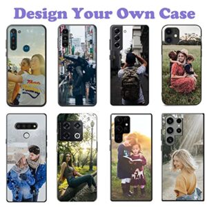GSDMFUNNY Personalized Custom Picture Photo Text Phone Case for LG V60 ThinQ 5G Compatible with LG V60 ThinQ 5G Hard PC and Black TPU Protective Phone Case Gifts