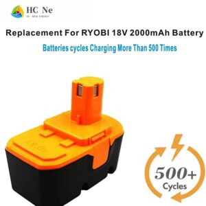 KUDLI 3500mAH Battery Compatible for Ryobi 18V Battery One+ Power Tools Replace for1400672, B-1815-S P101 ABP1803 BPP1820 1322401 1400672 130224007 1323303 Battery Cordless Power Tools