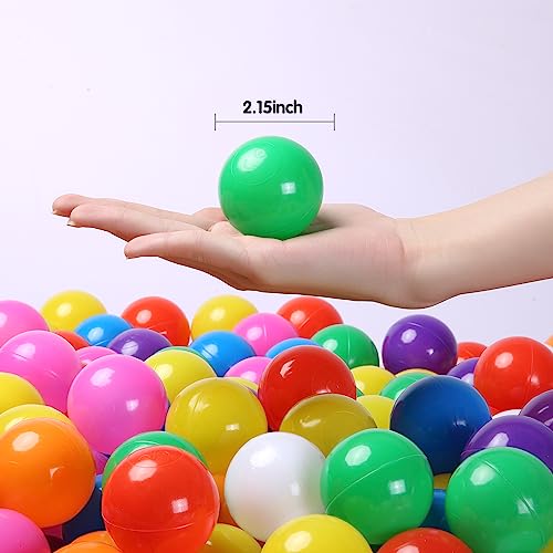 Dintdige Ball Pit Ball 2.2inch 100PCS for Baby Toddlers,Toys for Ball Pool Play Pit Playpen, Indoor Outdoor Play,Ball Pit Play Tent, Baby Pool Water Toys