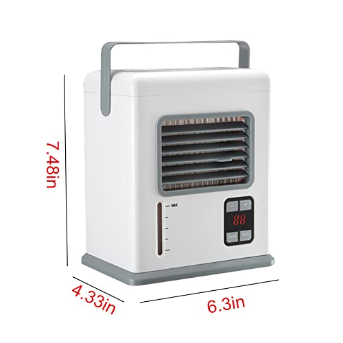 Portable A𝐢r Conditioner - Evaporative A𝐢r Cooler, USB Personal A𝐢r Conditioner Cool𝐢ng F𝐚n, Desktop Mist Humidifier F𝐚n for Home Office Outdoor Camping