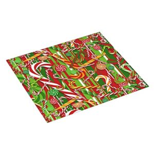 Merry Christmas Printed Drying Mat For Kitchen Ultra Absorbent Microfiber Dishes Drainer Mats Non-Slip Silicone Quick Dry Pad - 18 X 16inch