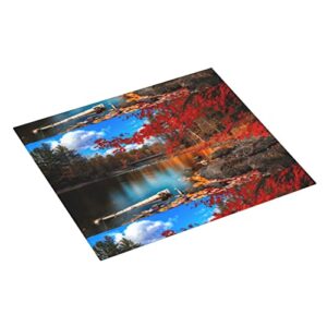 killarney national park Printed Drying Mat For Kitchen Ultra Absorbent Microfiber Dishes Drainer Mats Non-Slip Silicone Quick Dry Pad - 18 X 16inch