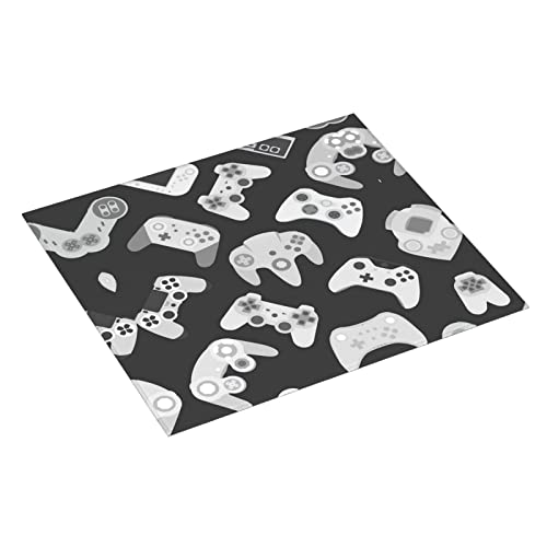 Game Controller Printed Drying Mat For Kitchen Ultra Absorbent Microfiber Dishes Drainer Mats Non-Slip Silicone Quick Dry Pad - 18 X 16inch