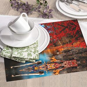 killarney national park Printed Drying Mat For Kitchen Ultra Absorbent Microfiber Dishes Drainer Mats Non-Slip Silicone Quick Dry Pad - 18 X 16inch
